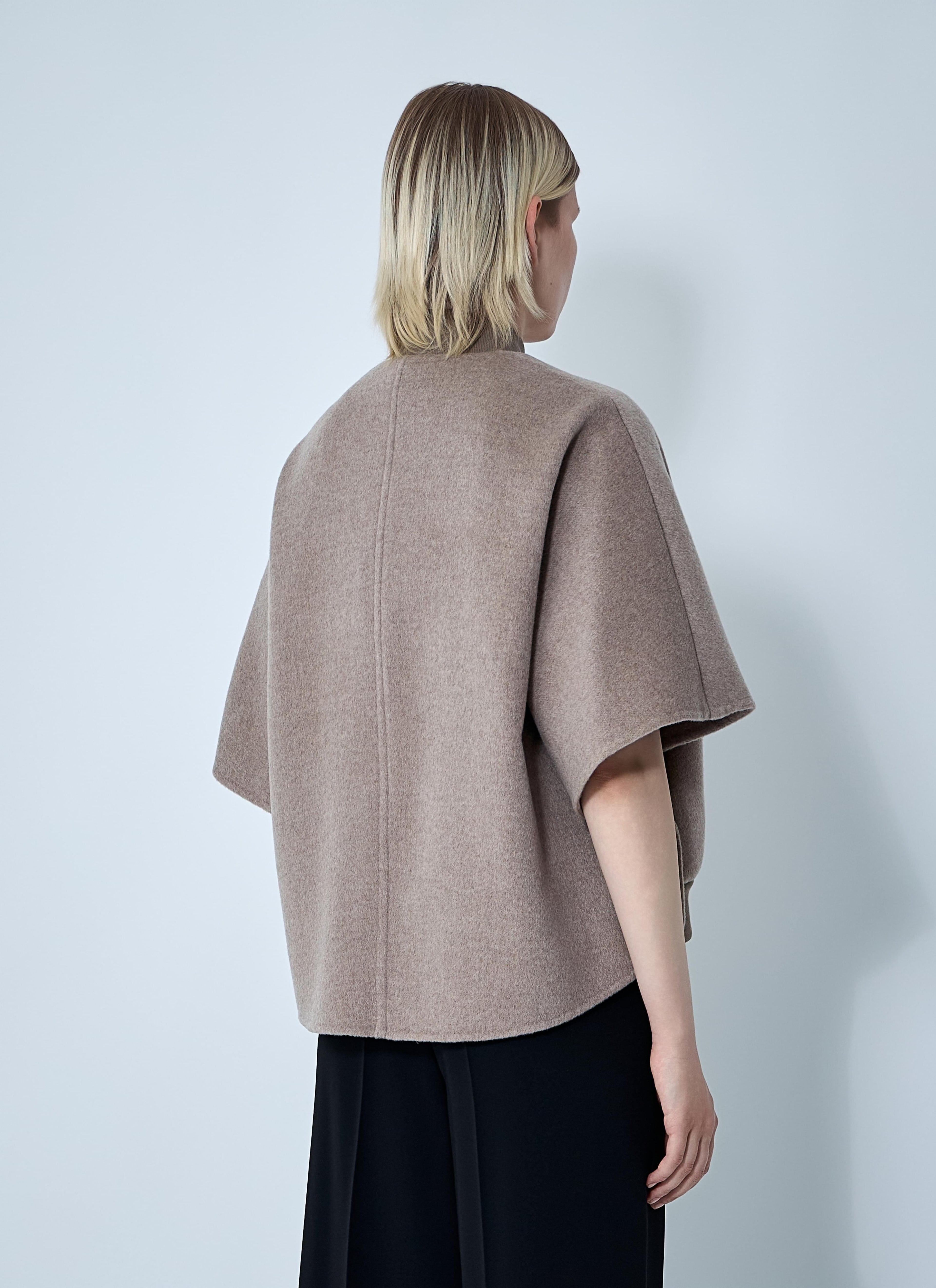 Max Mara Women Cashmere Logo Motif Poncho