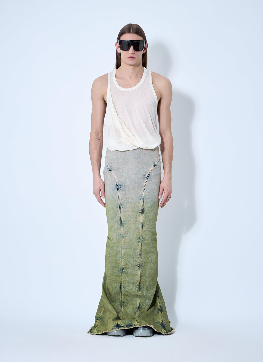 Moncler X Rick Owens Women Acid Degrade Al Maxi Skirt