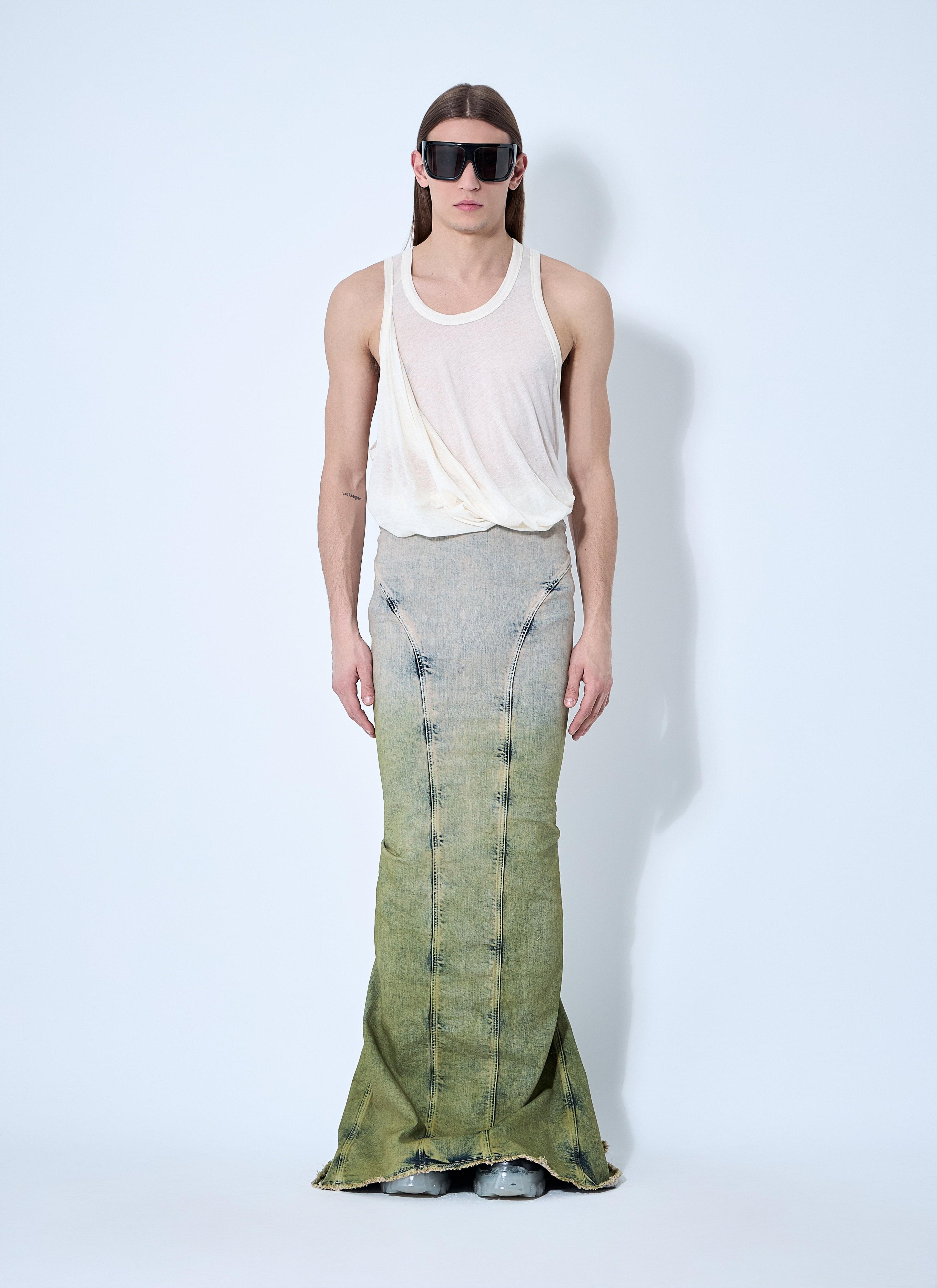 Moncler X Rick Owens Men Acid Degrade Al Maxi Skirt