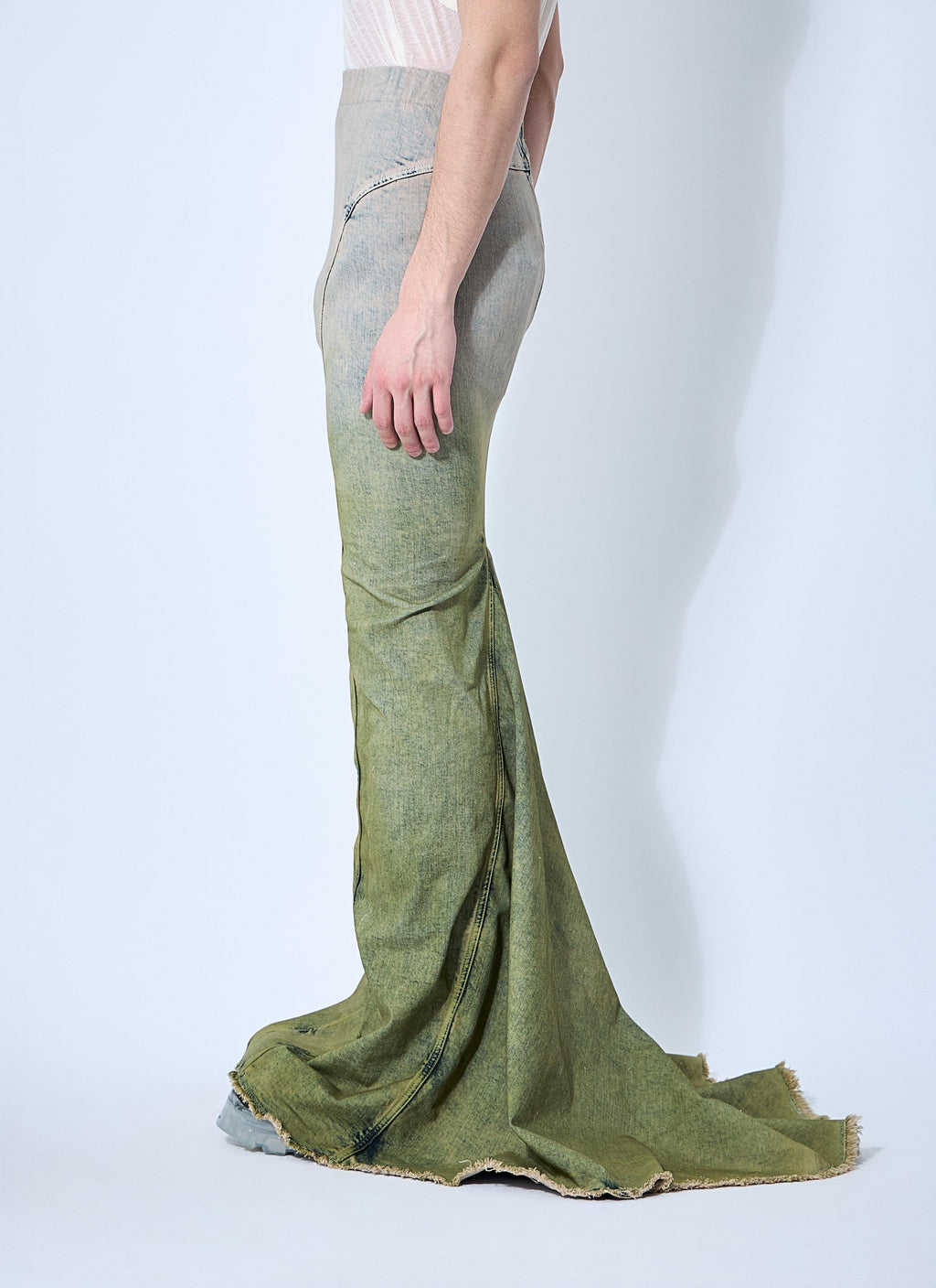 Moncler X Rick Owens Men Acid Degrade Al Maxi Skirt
