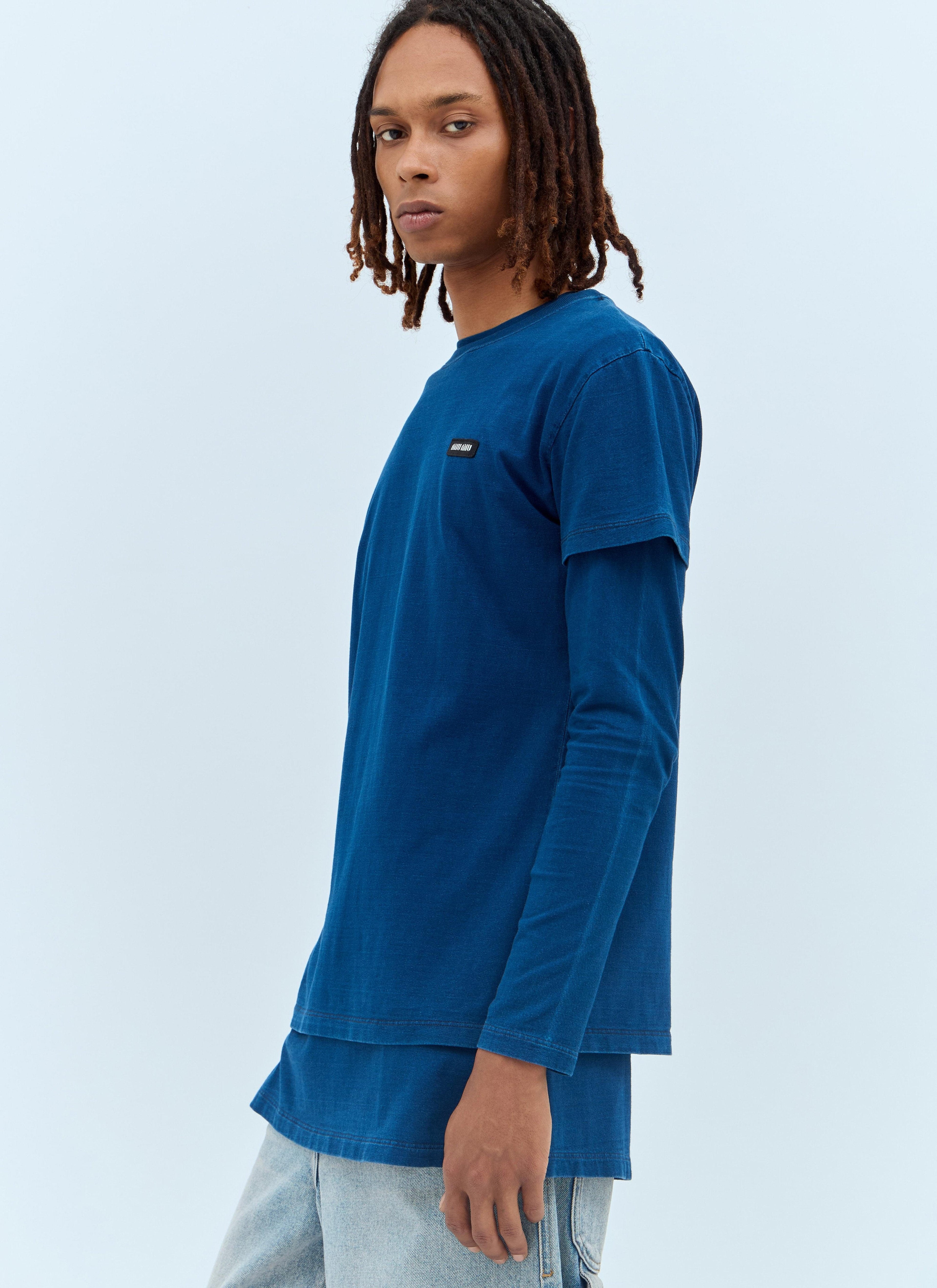 Miu Miu Men Set Of Three Logo-Patch T-Shirts