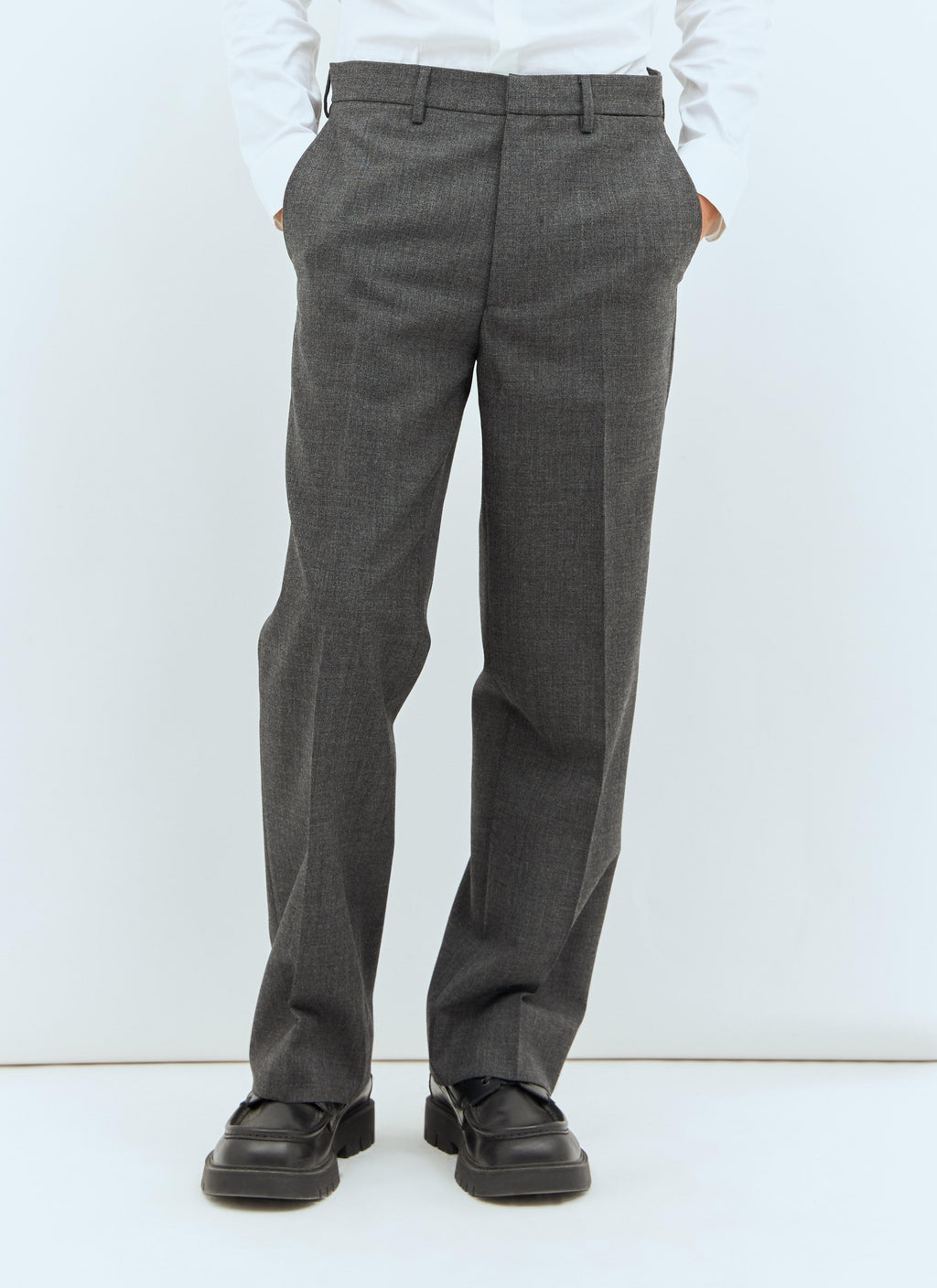 Miu Miu Men Marled Wool Pants