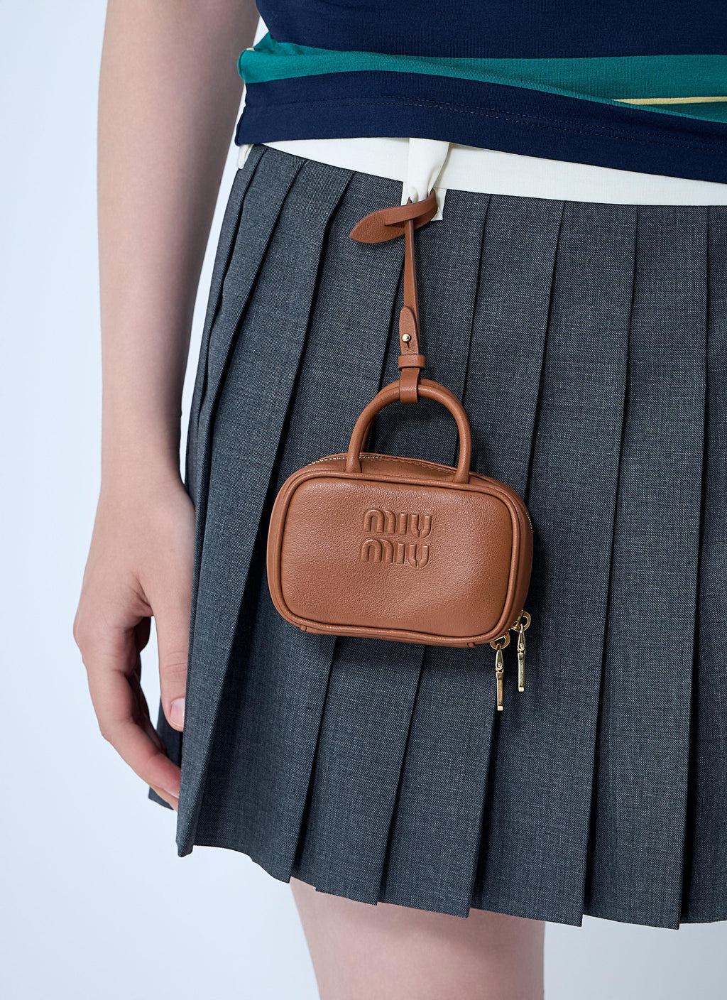 Miu Miu Women Micro Beau Leather Bag