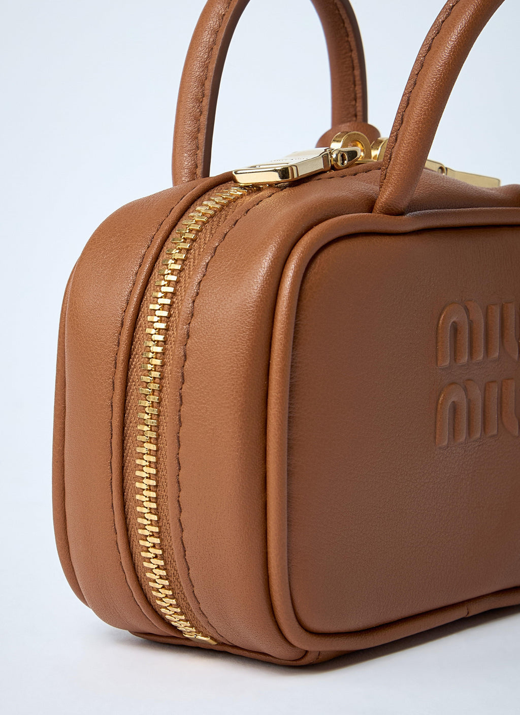 Miu Miu Women Micro Beau Leather Bag