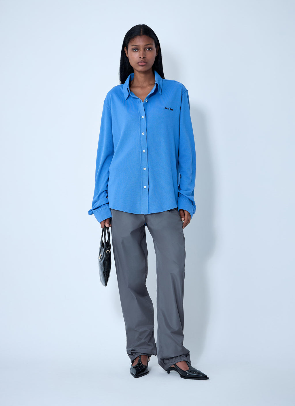 Miu Miu Women Logo Motif Shirt