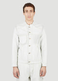 Maison Margiela Men Collarless Denim Jacket