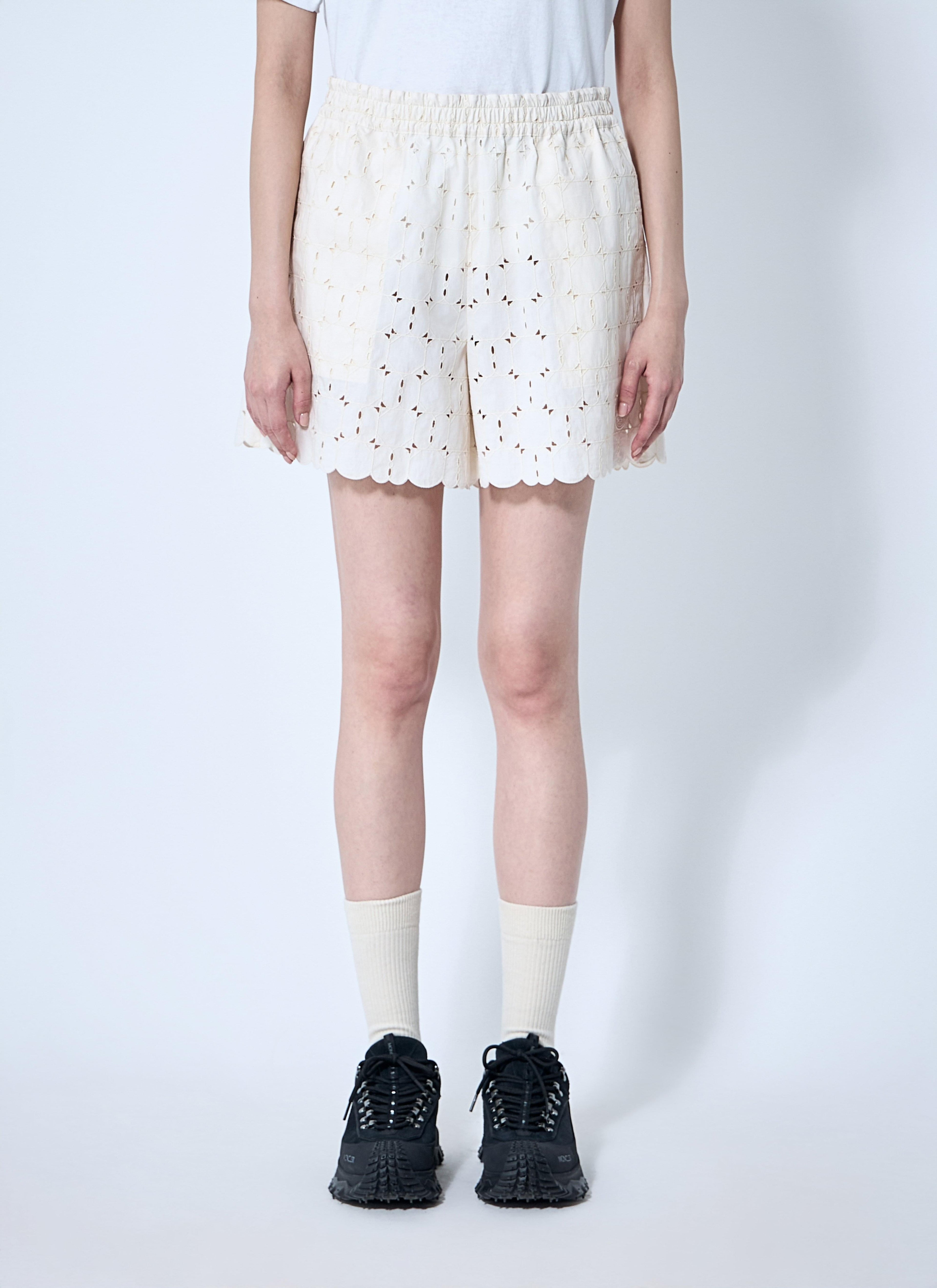 Moncler Women Logo Patch Shorts