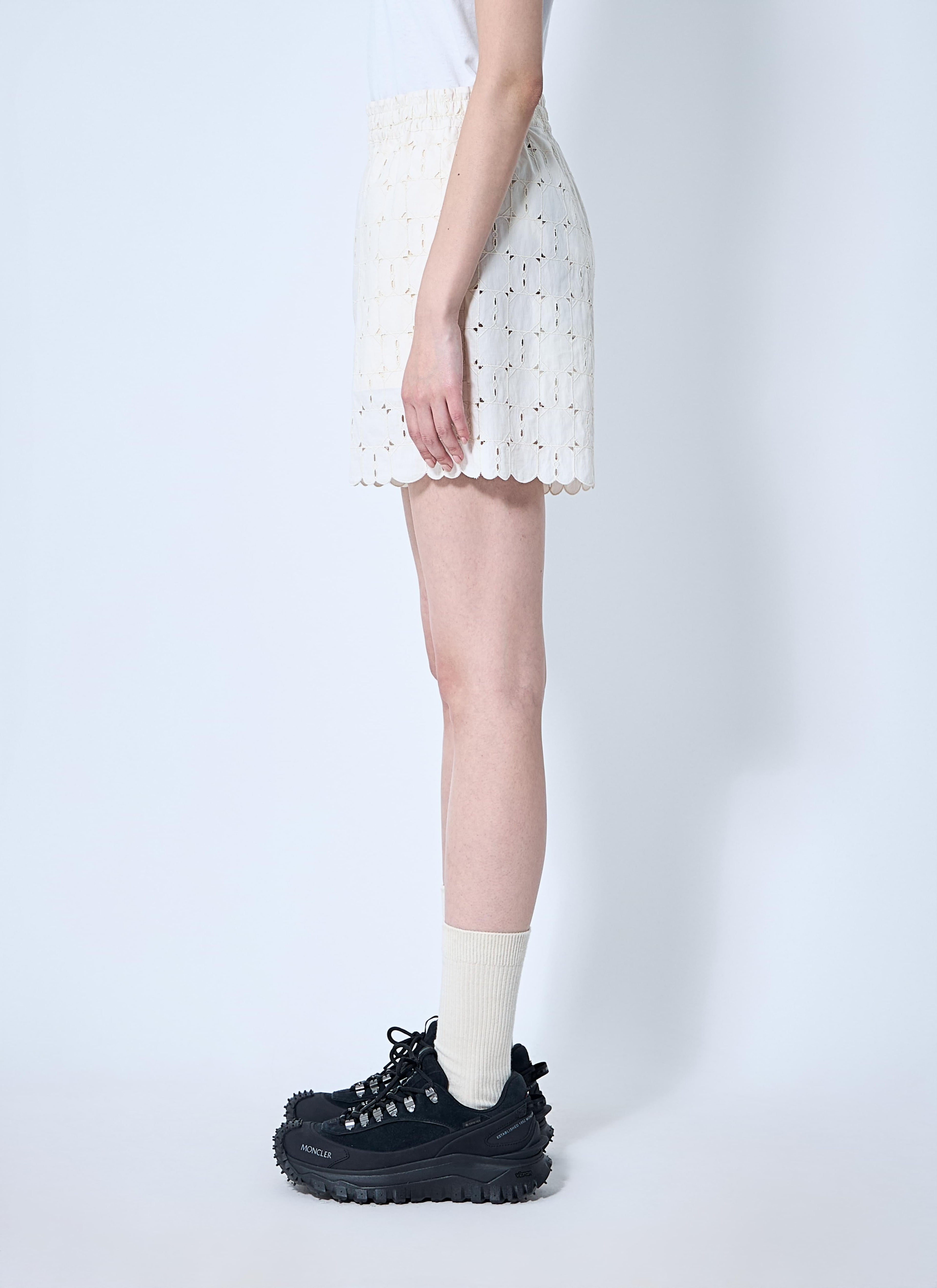 Moncler Women Logo Patch Shorts