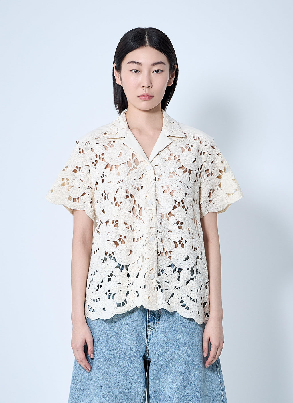 Moncler Women Short Sleeve Button-Down Shirt