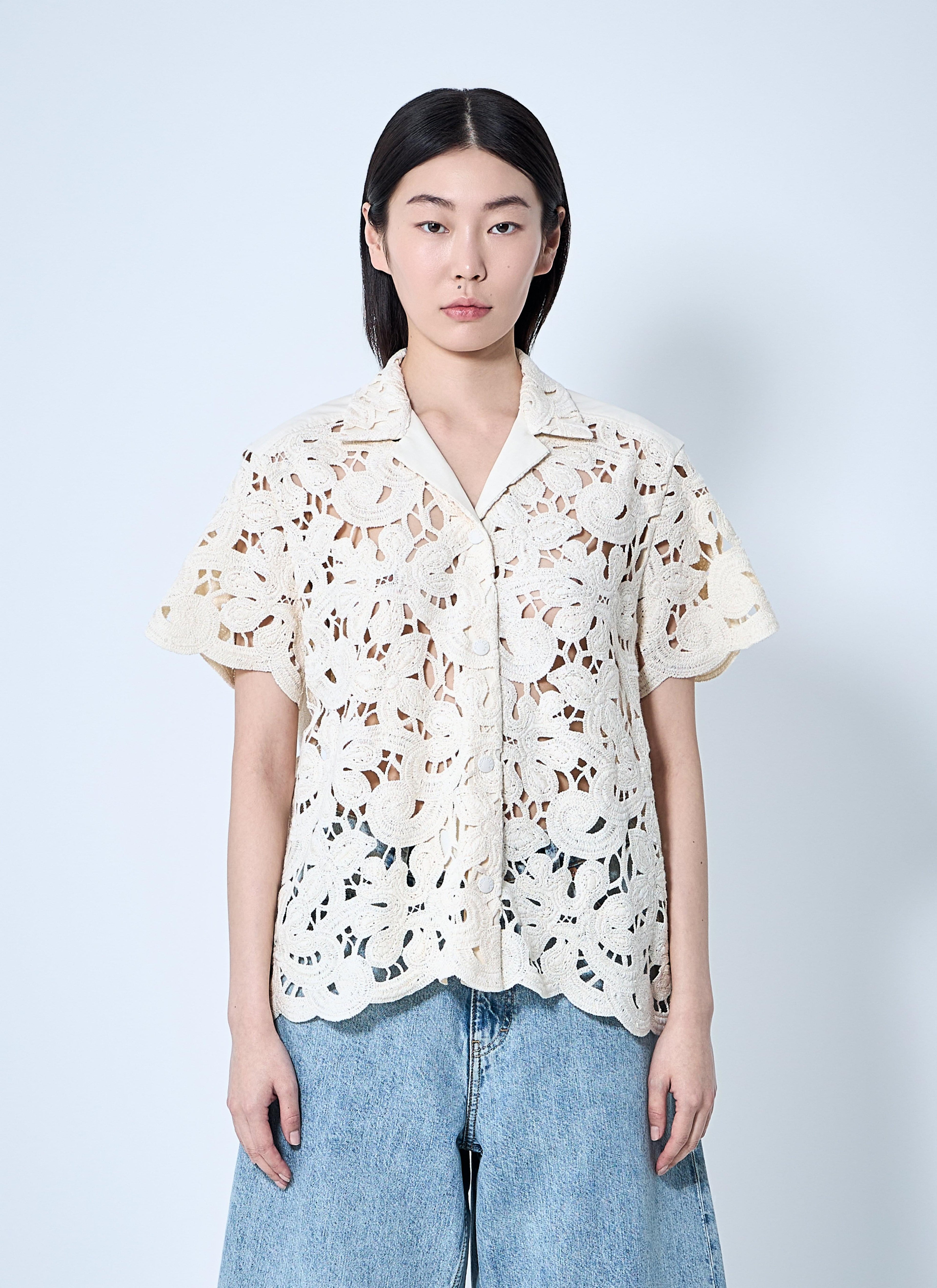 Moncler Women Short Sleeve Button-Down Shirt