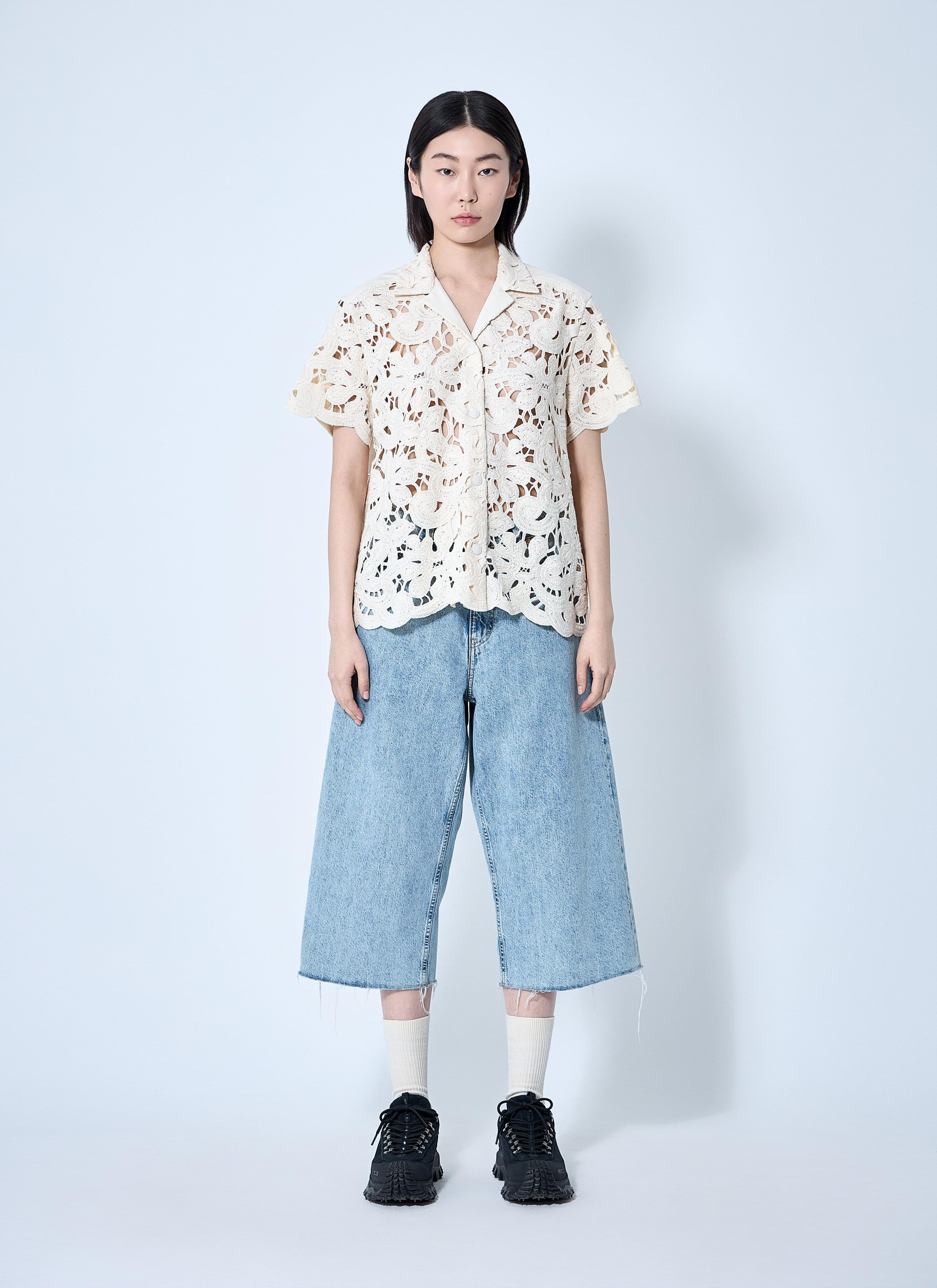Moncler Women Short Sleeve Button-Down Shirt