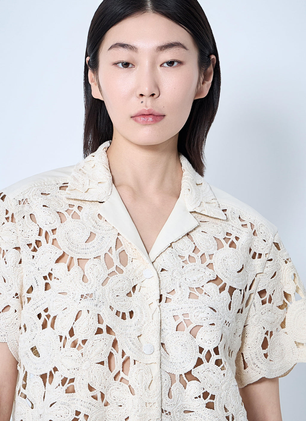 Moncler Women Short Sleeve Button-Down Shirt