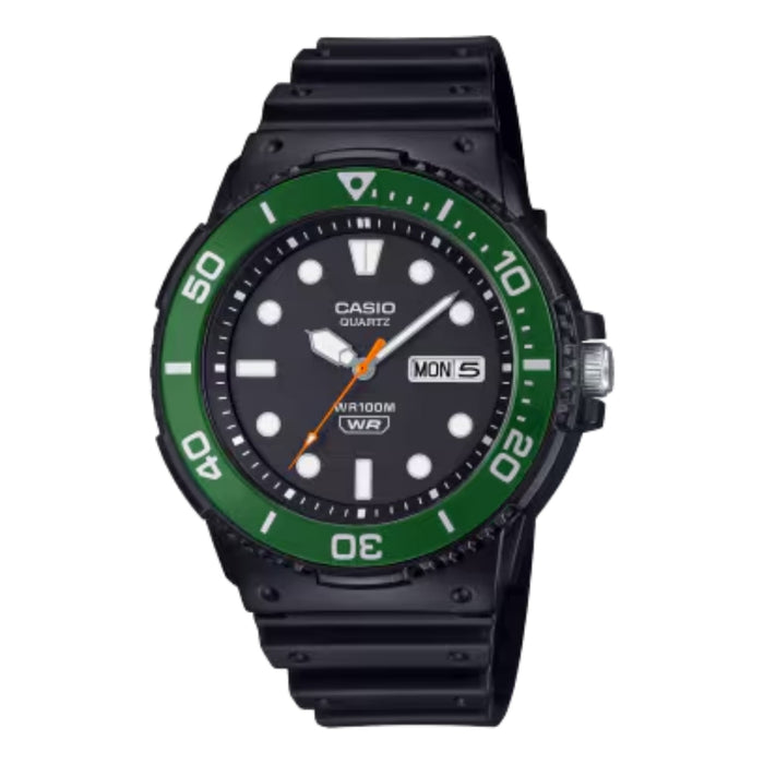 Casio MenÕs Black Analog Watch with Black Dial - MRW-230H-1E3VCF