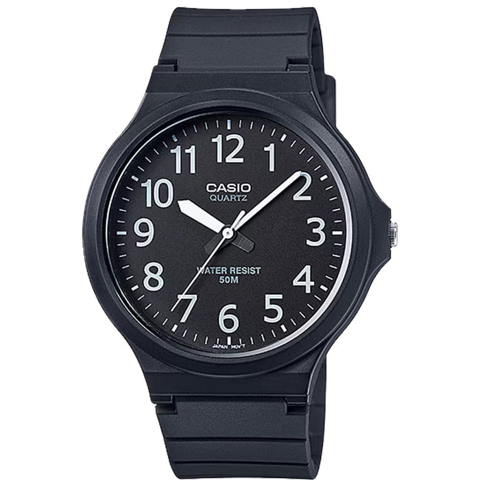 Casio Men's Casual Analog Watch with Black Dial - MW-240-1BV
