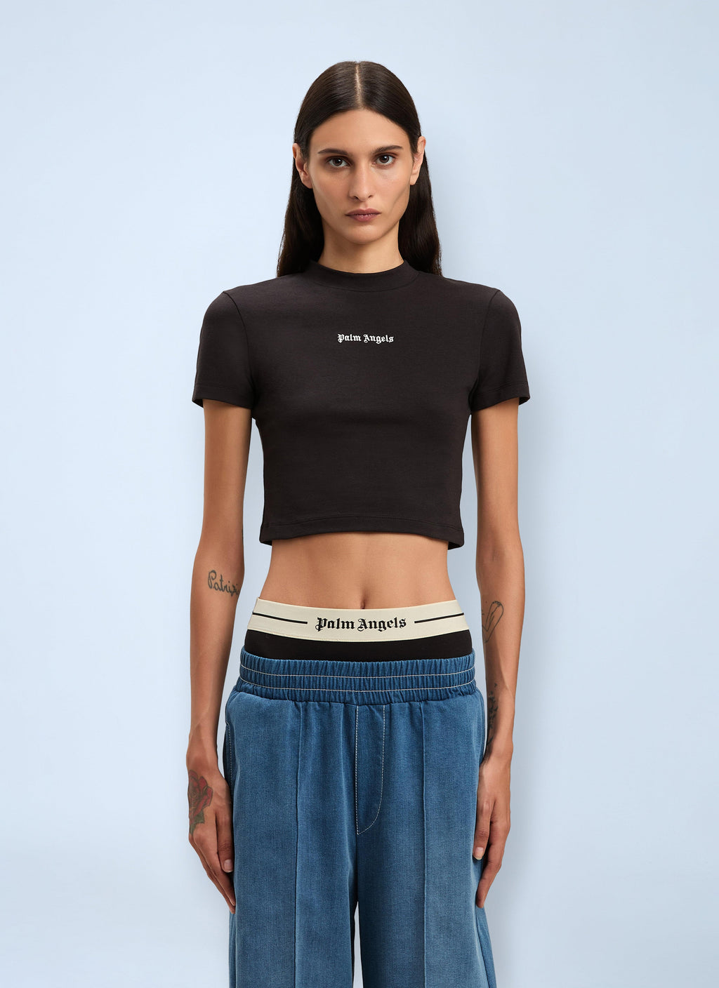 Palm Angels Women Logo Motif T-Shirt