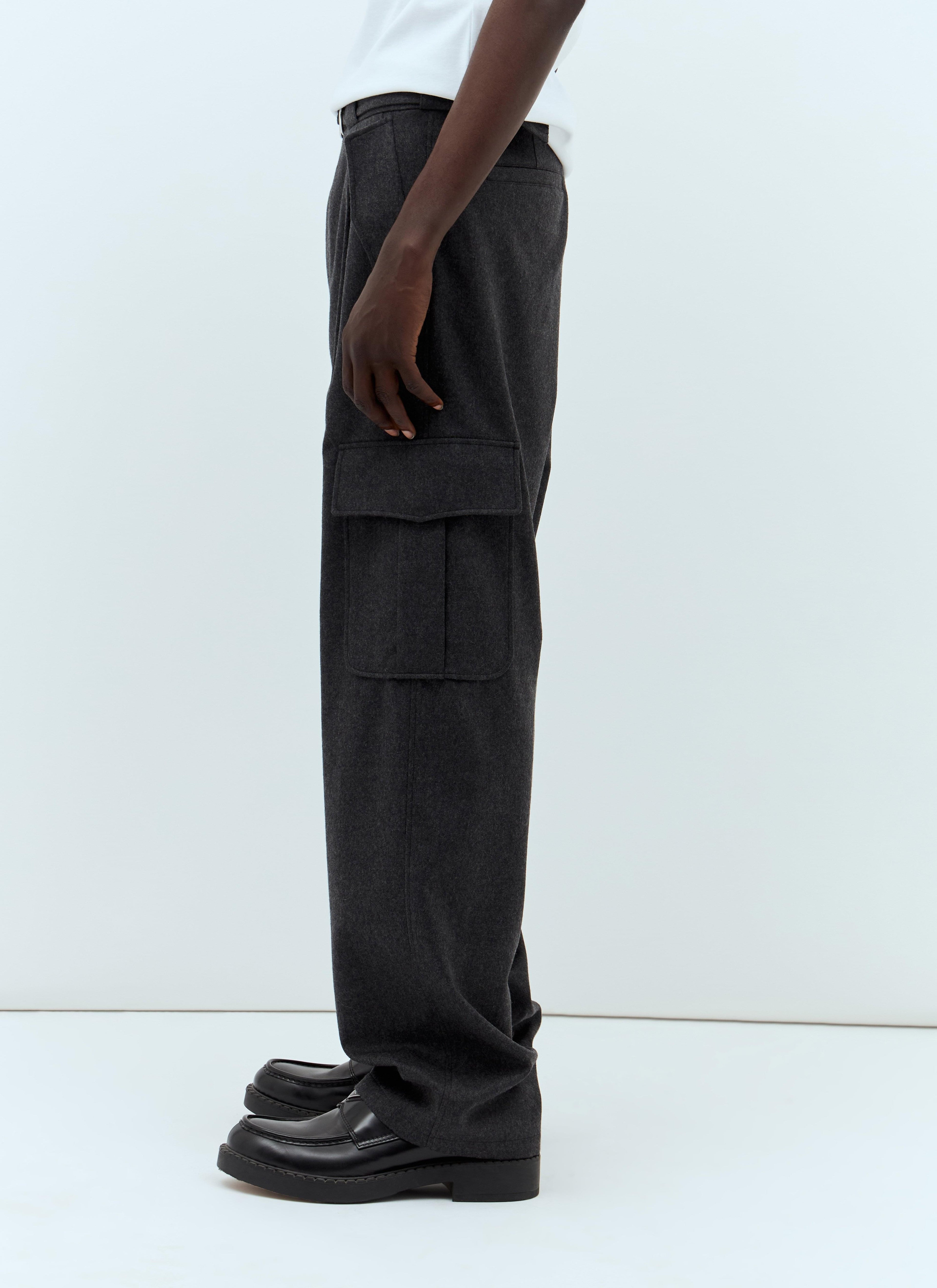 Prada Men Flannel Cargo Pants