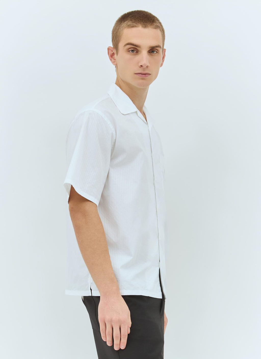Prada Men Striped Short-Sleeve Shirt