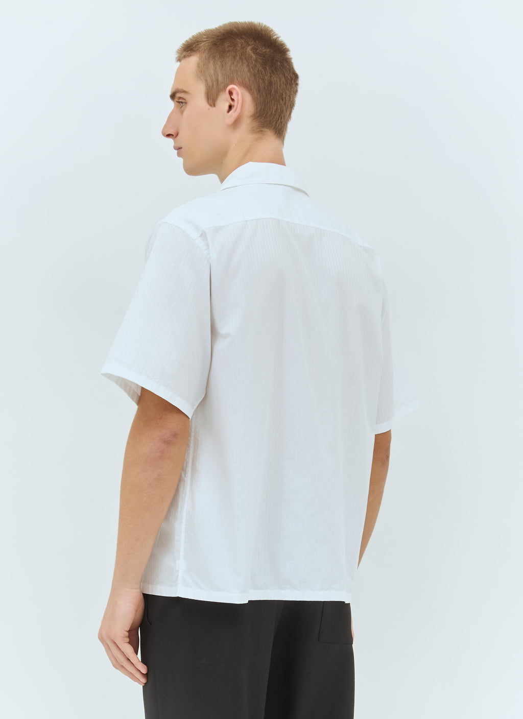 Prada Men Striped Short-Sleeve Shirt