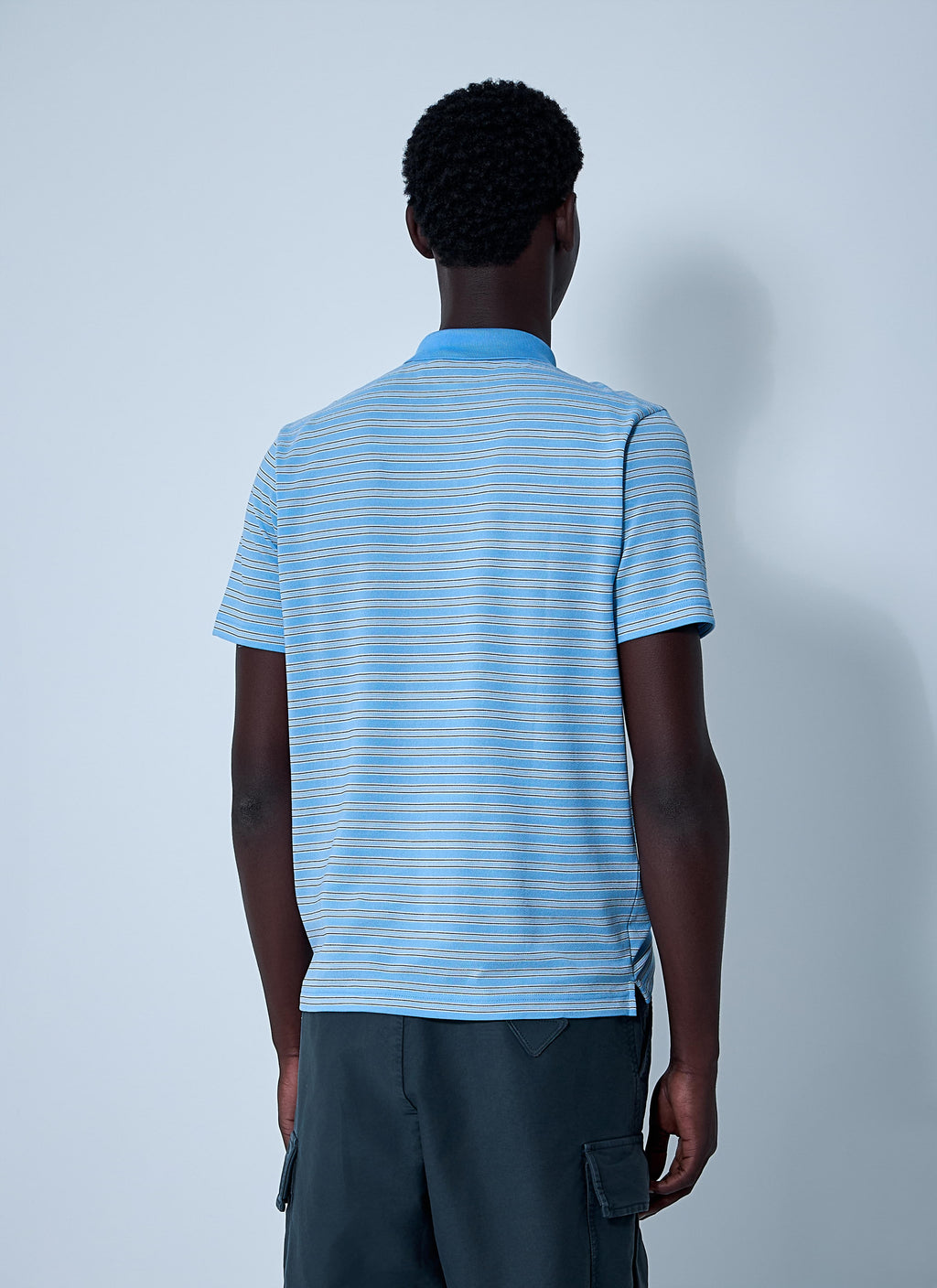 Prada Men Logo Motif Polo Shirt