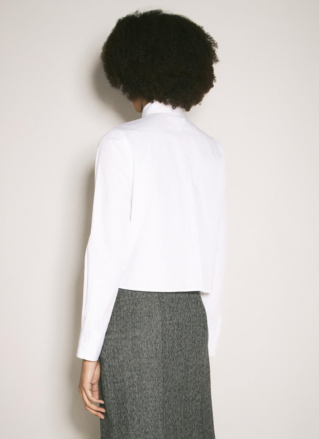 Prada Women Embroidered Poplin Shirt
