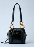 Prada Women Mini Dangle Leather Handbag