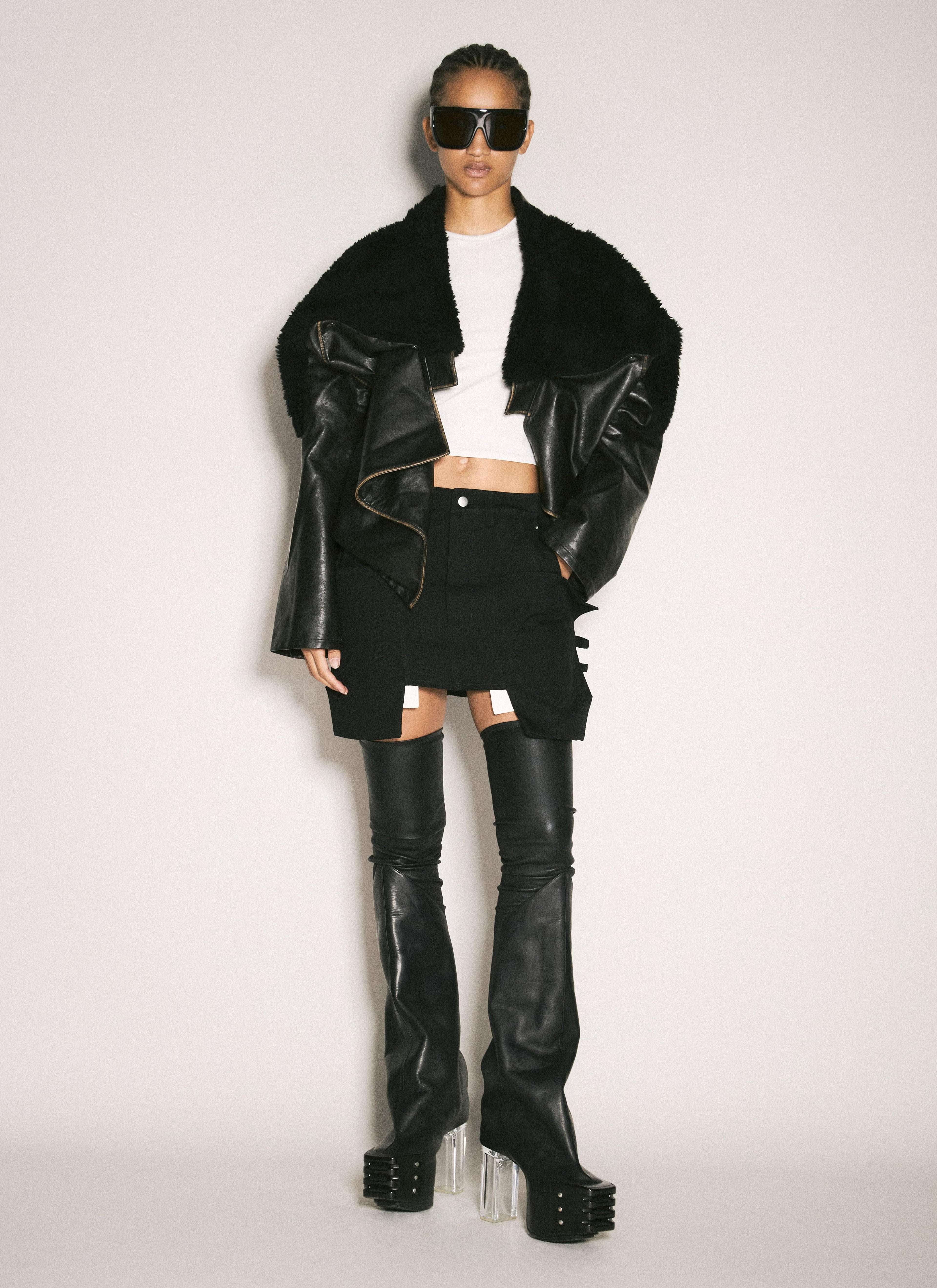 Rick Owens Women Stefan Mini Skirt