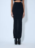 Rick Owens Women Wool Knit Maxi Skirt