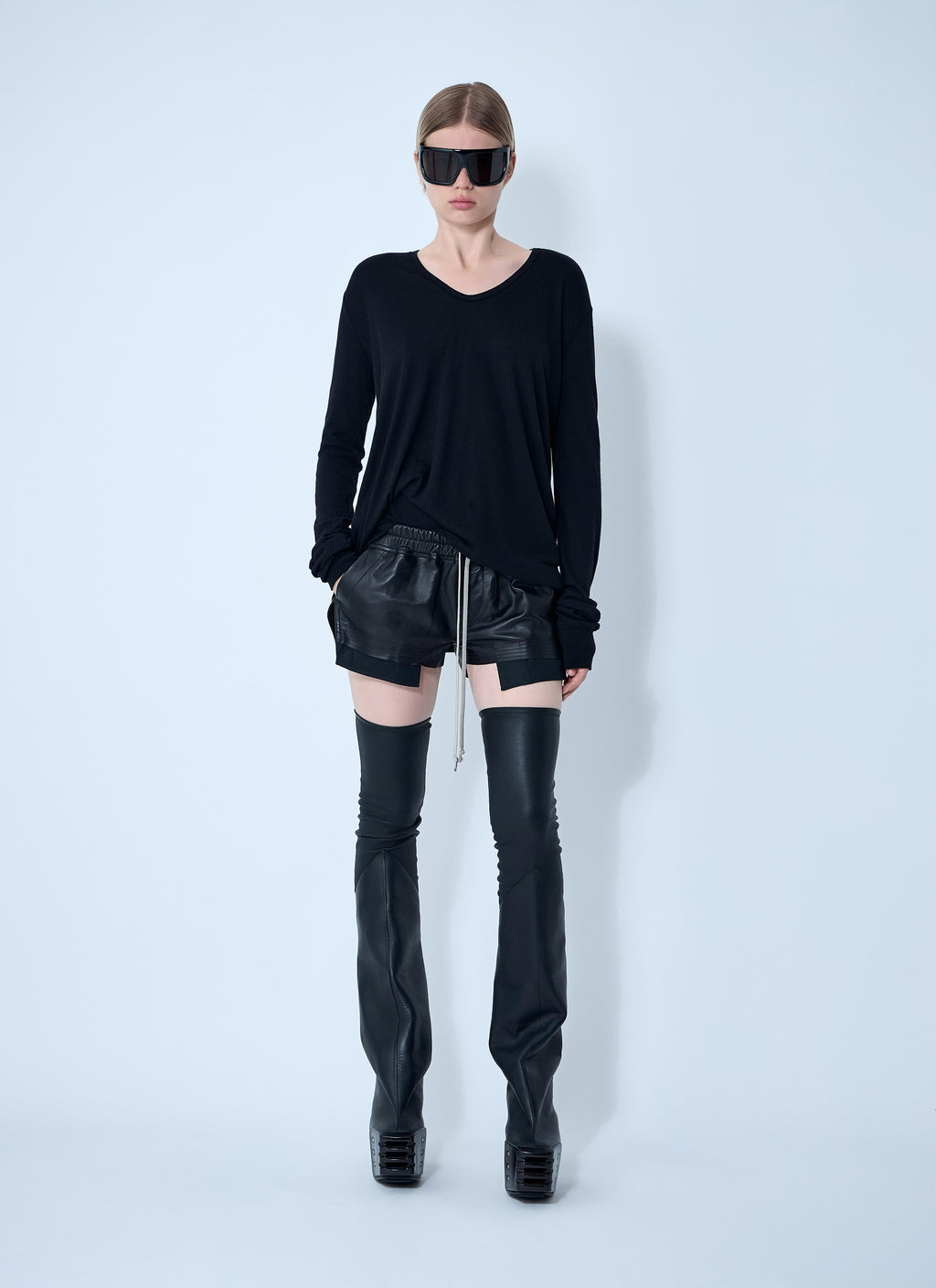 Rick Owens Women Hiked Long Sleeve Top