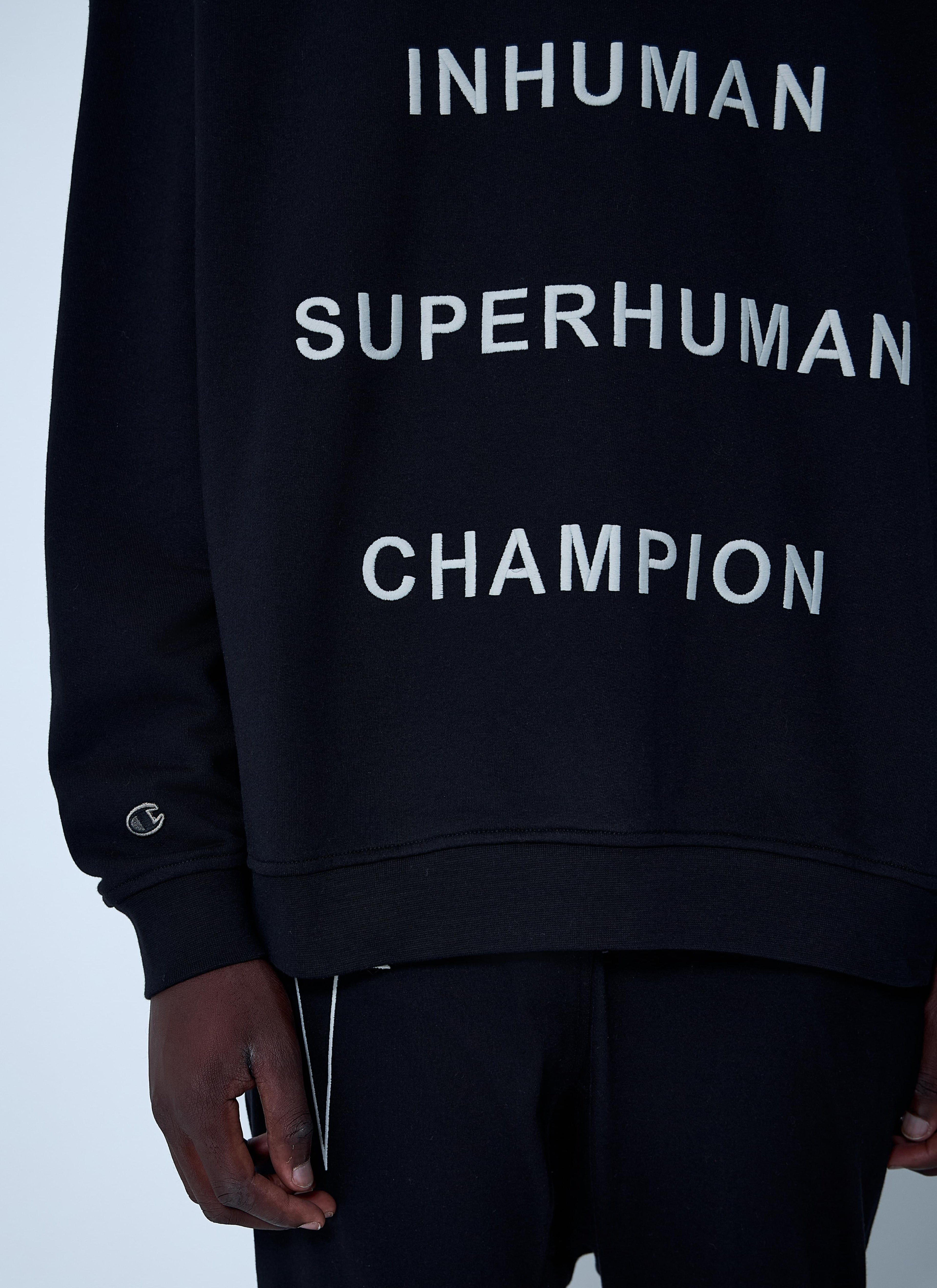 Rick Owens X Champion Men Text Print Sweatshirt