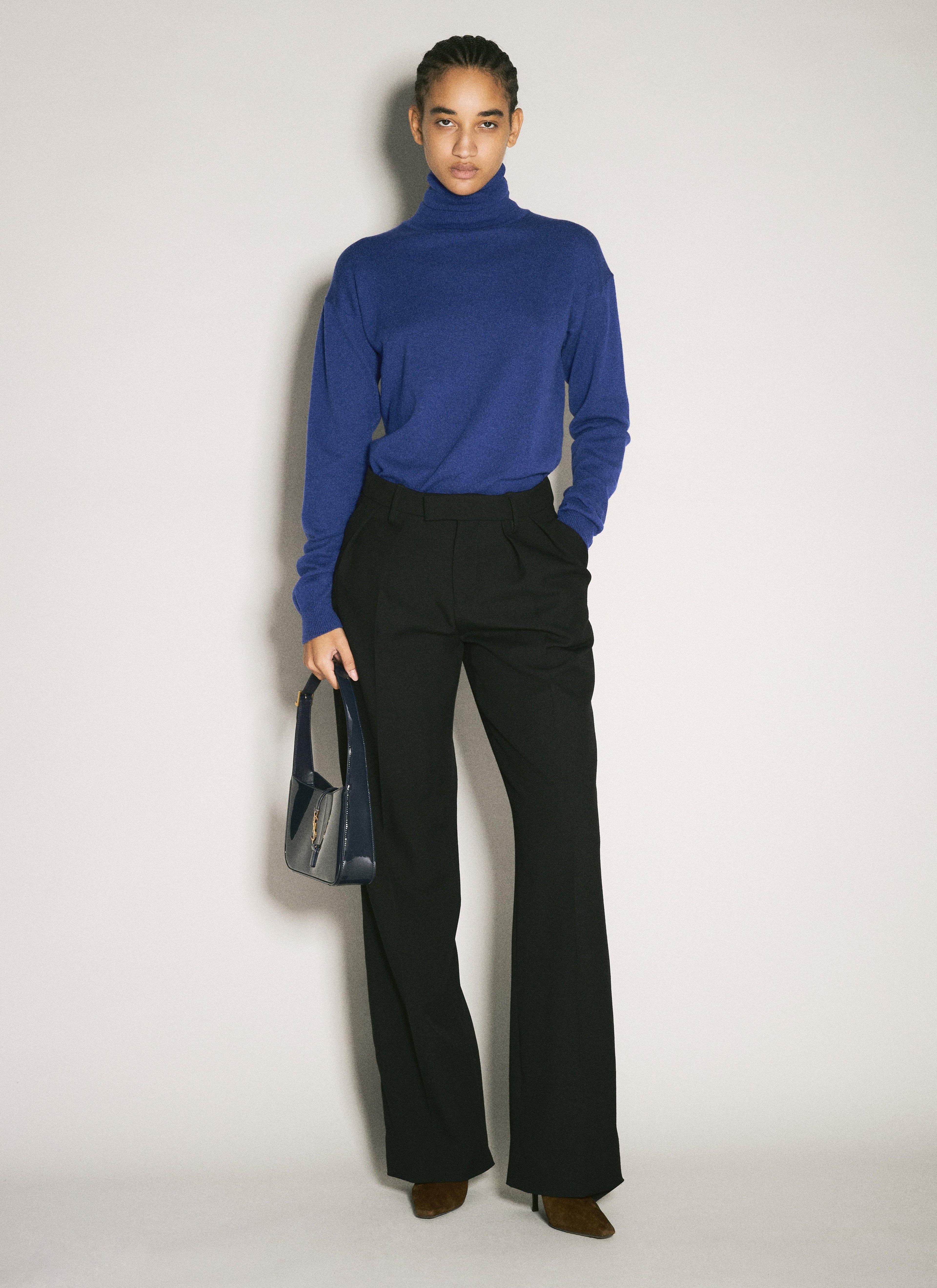 Saint Laurent Women Turtleneck Garter Sweater