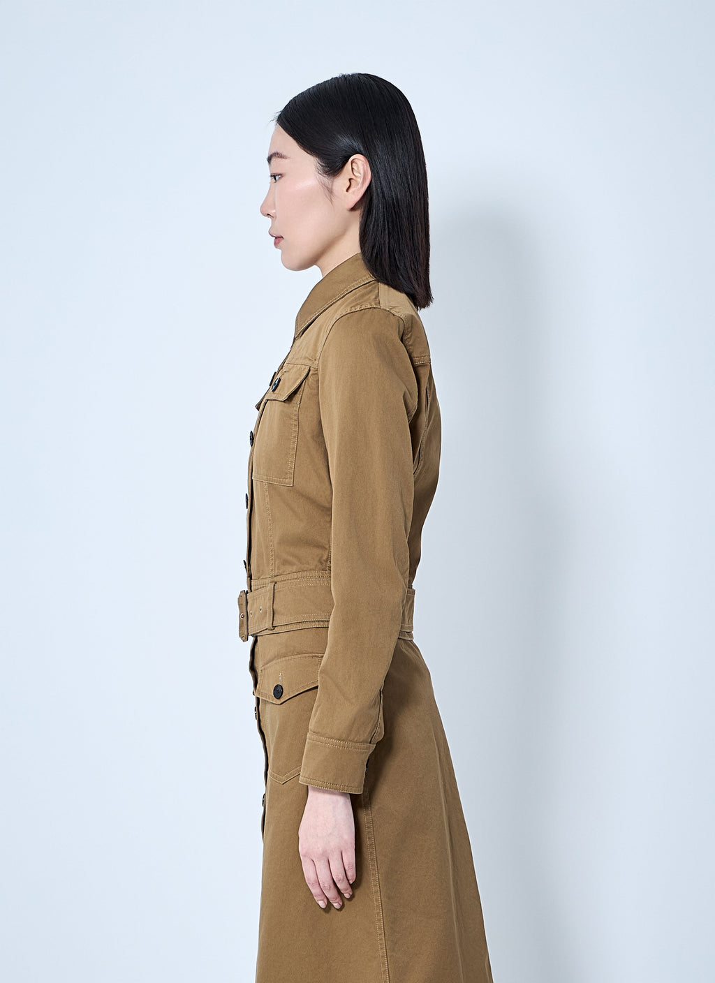 Saint Laurent Women Cotton Serge Crop Jacket