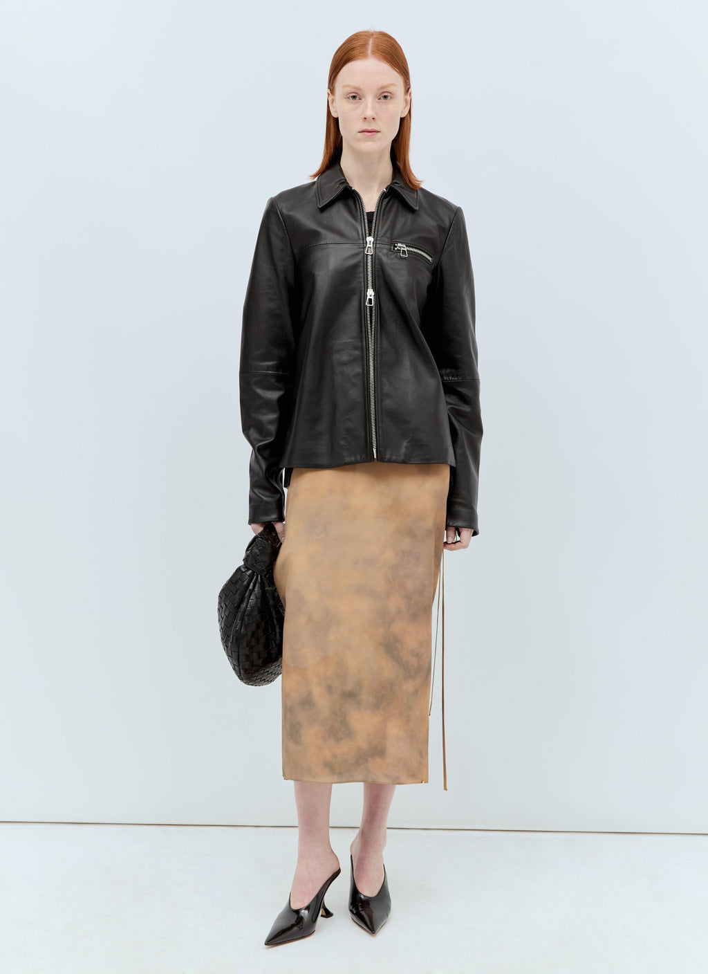 Sportmax Women Nappa Leather Jacket