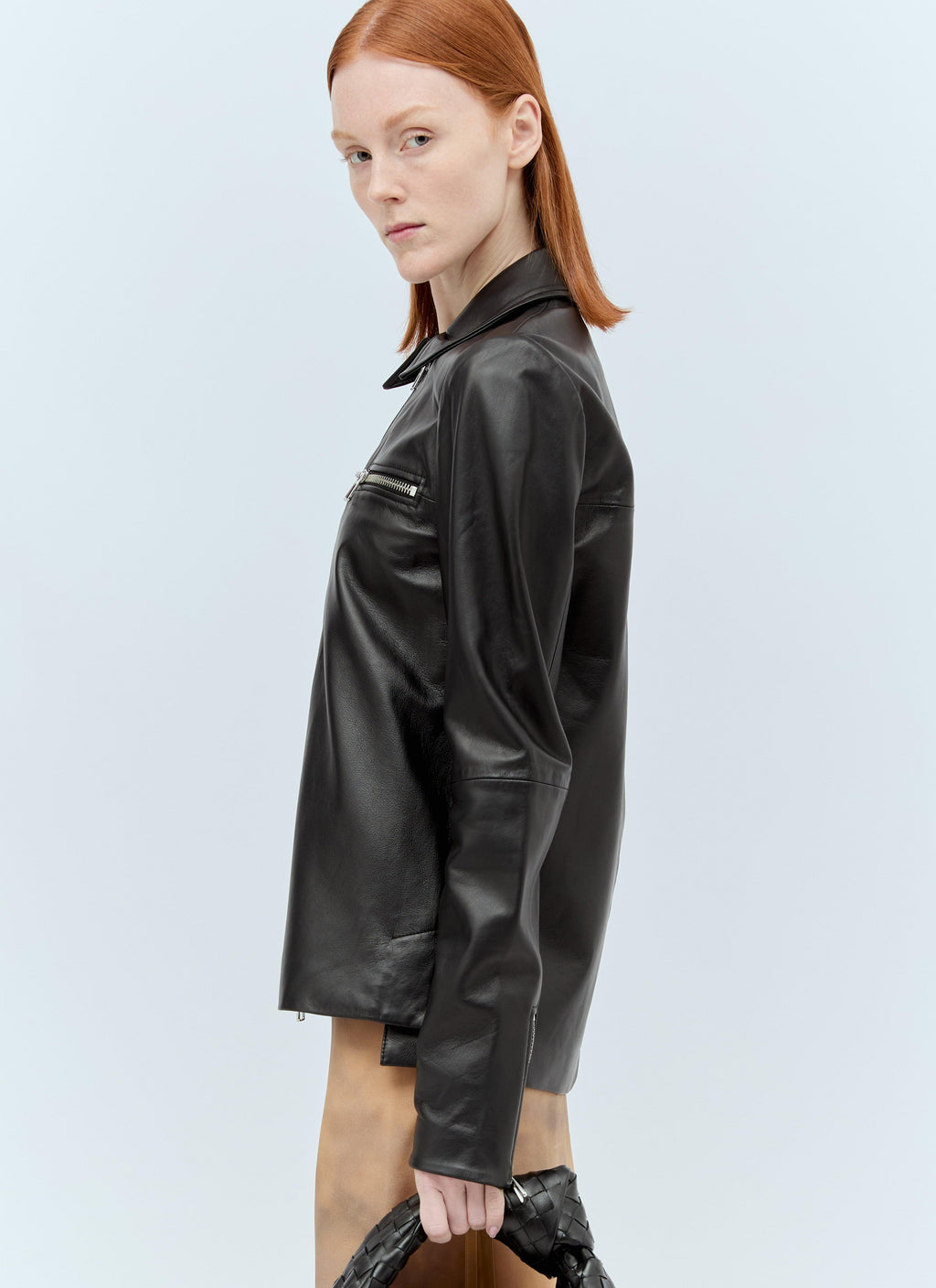 Sportmax Women Nappa Leather Jacket