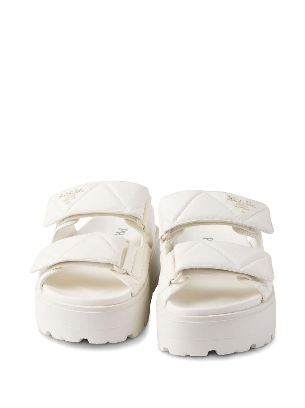 Prada Women 45Mm Padded Leather Sandals