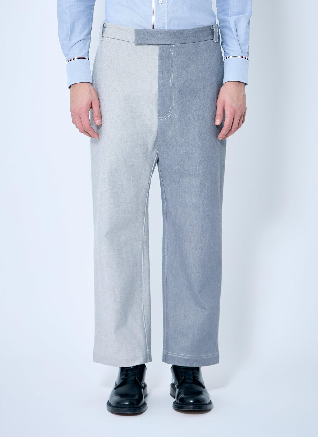 Thom Browne Men Constrast Tailored Pants