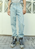 Vtmnts Men Double Waist Denim Jeans