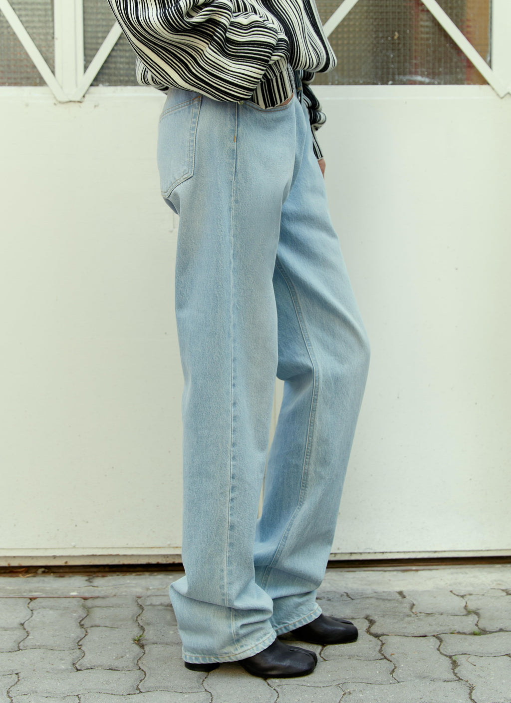 Vtmnts Women Double Waist Denim Jeans