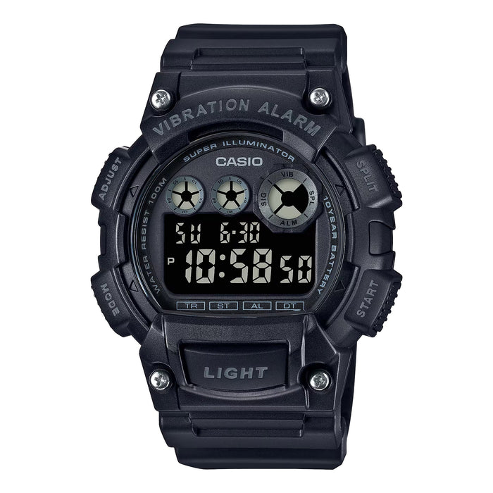 Casio Men's Shock-Resistant Digital Sport Watch with Black Dial - W-735H-1BV