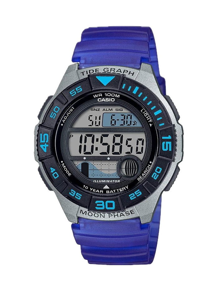 Casio Men's Digital Watch with Blue Strap- WS-1100H-2AVCF