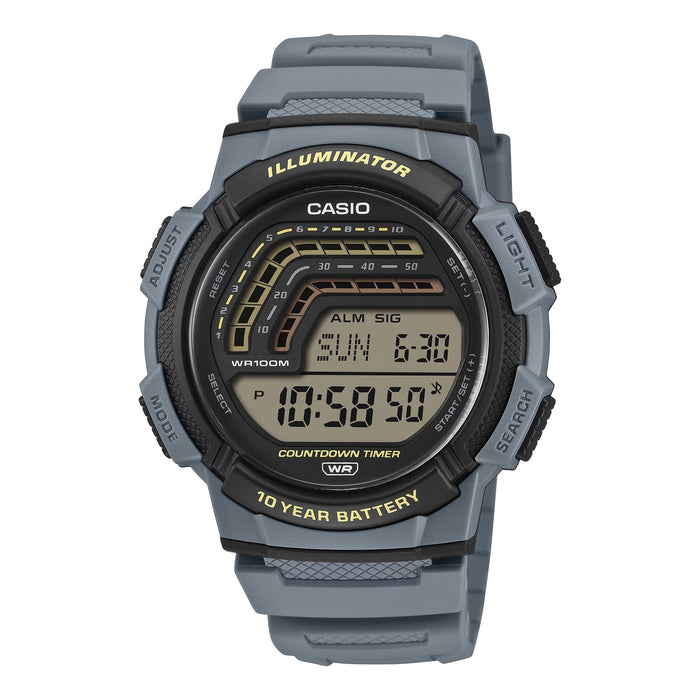 Casio WS-1800-2AV Digital Sport Watch — Blue Resin Band