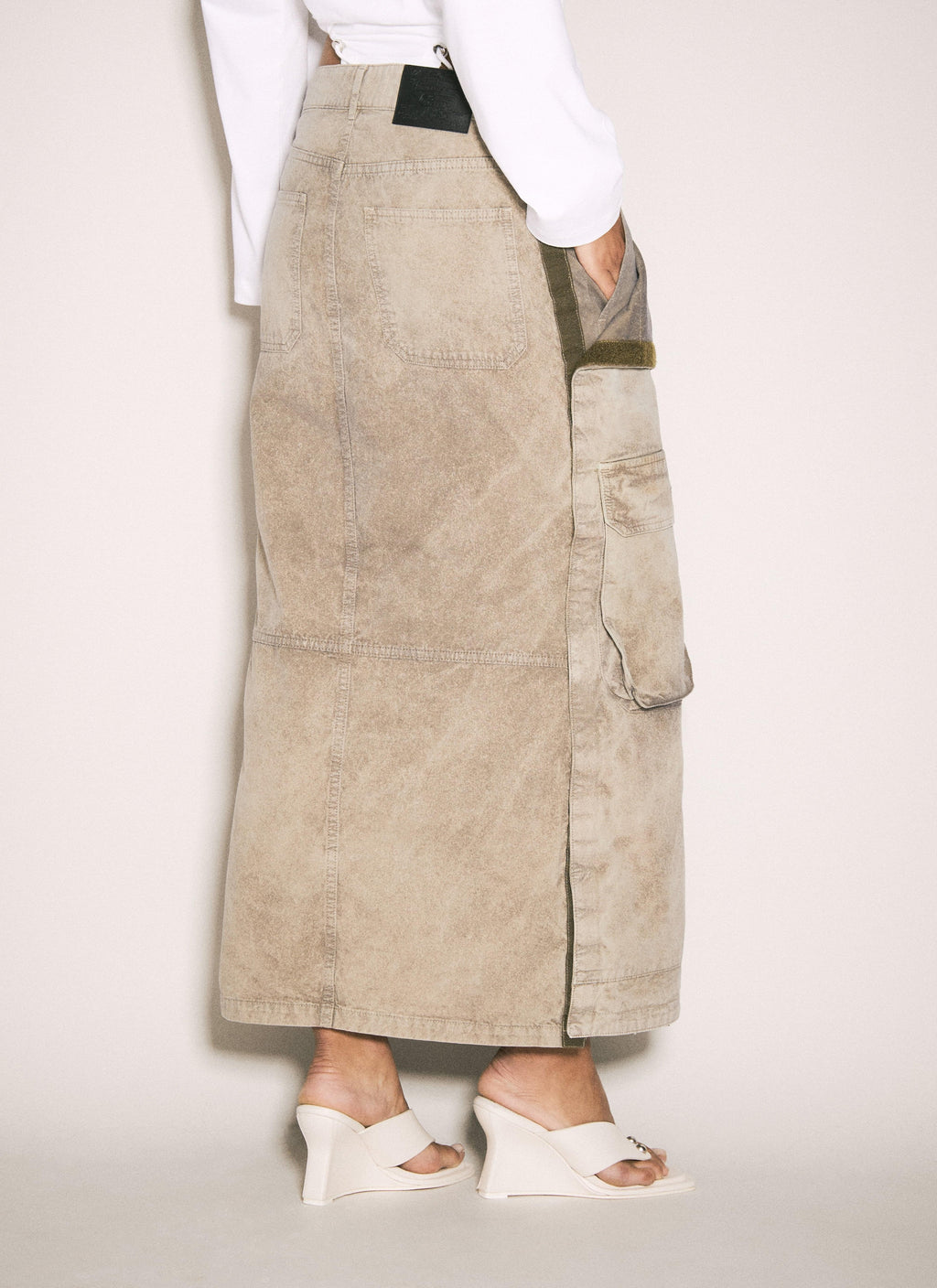 Y/Project Women Cargo Maxi Skirt